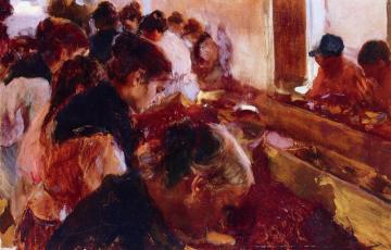 Stemming Raisins, Javea Artwork by Joaquin Sorolla y Bastida