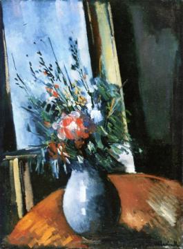 Bouquet In Front Of The Window Artwork by Maurice De Vlaminck
