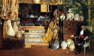 Spanish Bric-a-Brac Shop Artwork by William Merritt Chase