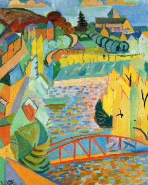 View Of Thouars Artwork by André Lhote