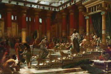 The Visit Of The Queen Of Sheba To King Solomon Artwork by Sir Edward John Poynter