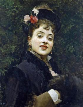 Aline Masson, the Artist's Wife Artwork by Raimundo de Madrazo y Garreta