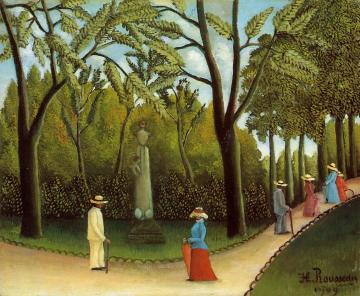 Luxembourg Garden Artwork by Henri Rousseau