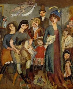 The Turkish Family Artwork by Jules Pascin