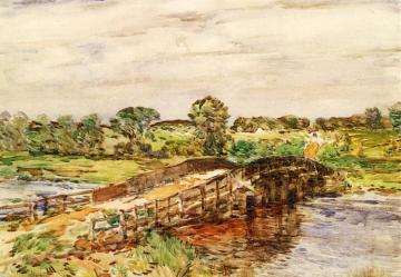 Bridge at Old Lyme Artwork by Frederick Childe Hassam