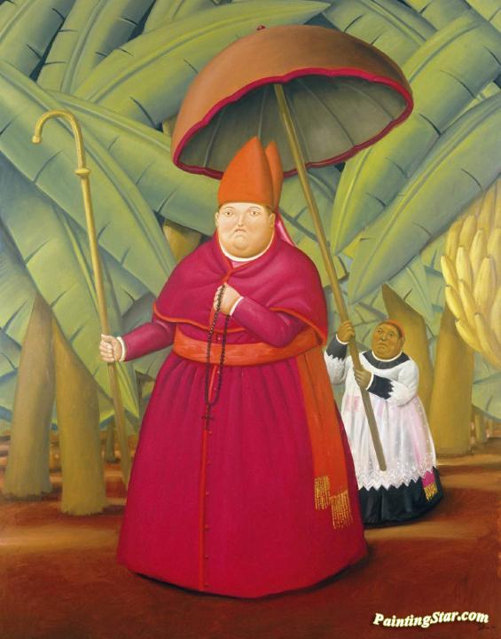 El Nuncio Artwork by Fernando Botero