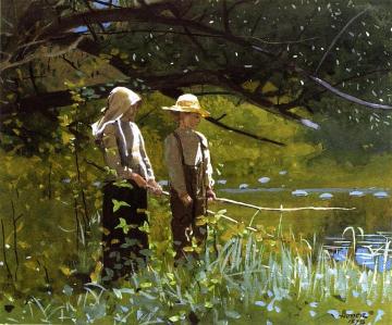 Fishing Artwork by Winslow Homer