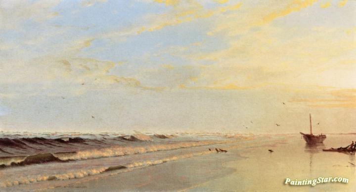 On the Shore Artwork by William Trost Richards