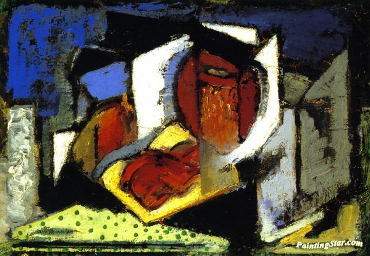 Cubist Still Life with Dolly Artwork by Alfred Henry Maurer