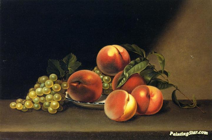 Peaches and Grapes Artwork by Joseph Biays Ord