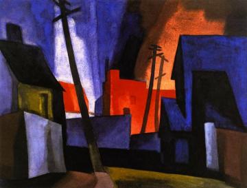 Serenade of Night Artwork by Oscar Bluemner