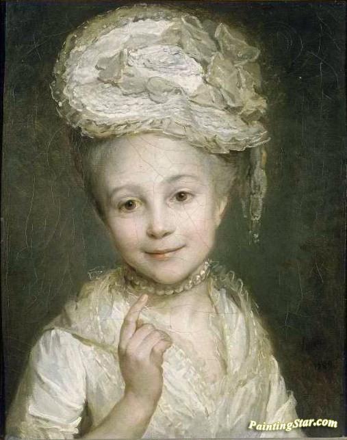 Daughter Of The Painter Emilie Vernet Artwork by Nicolas Bernard Lepicie