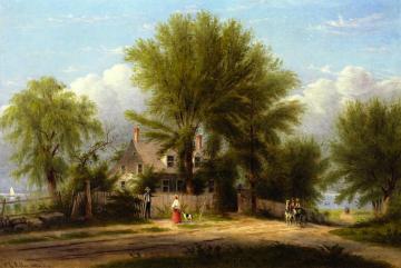 Hapelyea House, A Long Island Homestead Artwork by William Rickarby Miller