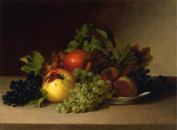 Still Life With Apples And Grapes Artwork by James Peale