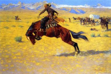 A Cold Morning On The Range Artwork by Frederic Remington