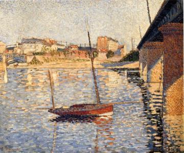 A Clipper, Asnieres Artwork by Paul Signac