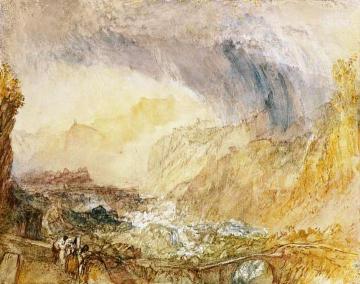The St Gothard Pass at the Devil's Bridge Artwork by Joseph Mallord William Turner
