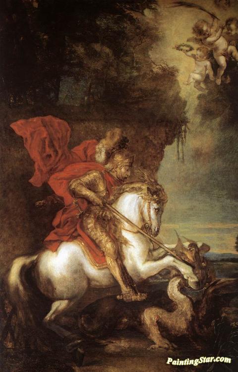 St George And The Dragon Artwork by Anthony van Dyck