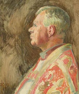 Study For A Portrait Of Bishop Bell Artwork by Duncan Grant