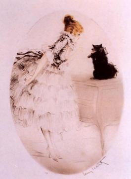 Lou Lou Artwork by Louis Icart