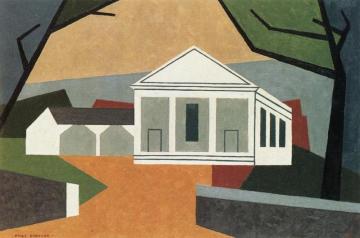 Pike County Church Artwork by Niles Spencer