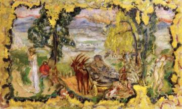 Animated Landscape with Bathers Artwork by Pierre Bonnard