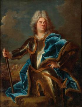 Portrait of a Man, possibly Louis Hector, Duke of Villars Artwork by Hyacinthe Rigaud