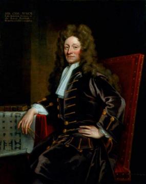 Sir Christopher Wren Artwork by Sir Godfrey Kneller