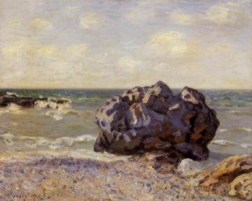 Langland Bay, Storr's Rock, Morning Artwork by Alfred Sisley