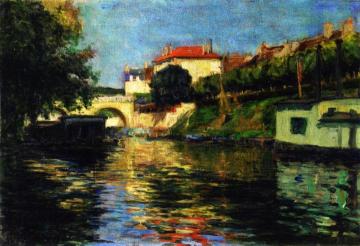 River Landscape Artwork by Francis Picabia