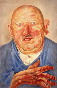 German Butcher Artwork by Boris Grigoriev