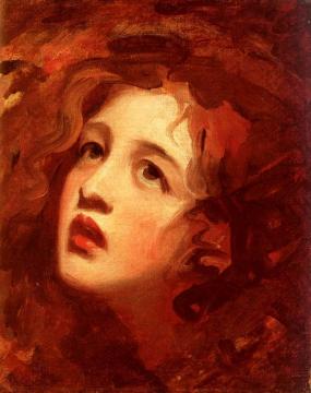 Study Of Emma Hamilton As Miranda Artwork by George Romney