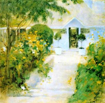 A Garden Path Artwork by John Twachtman