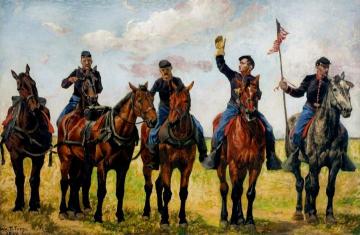 Horse Artillery Artwork by William Trego