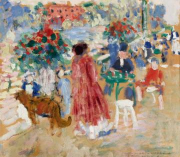 On The Terrace, The Botanic Gardens, Malines Artwork by Rik Wouters
