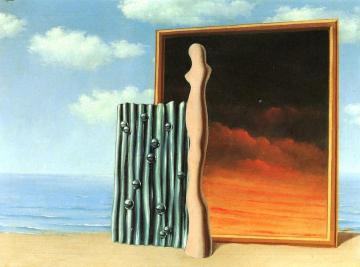 Composition sur la plage Artwork by Rene Magritte