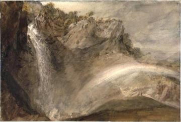 Upper falls of the Reichenbach Artwork by Joseph Mallord William Turner
