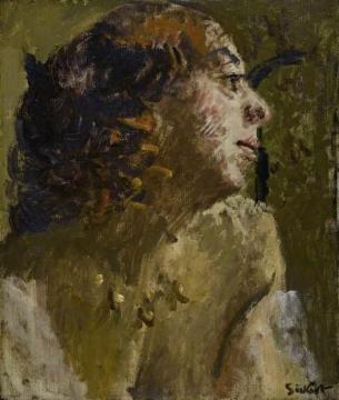 Woman With Ringlets Artwork by Walter Richard Sickert