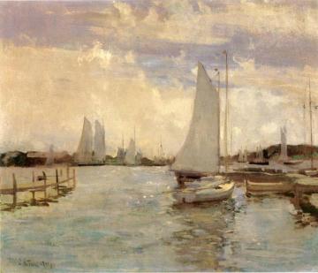 Gloucester Harbor Artwork by John Twachtman