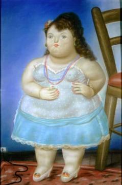 Little Woman Artwork by Fernando Botero