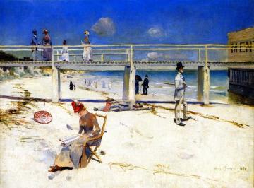 A Holiday At Mentone Artwork by Charles Conder