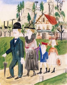 Sunday Stroll Artwork by Otto Dix