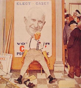 Election Day Artwork by Norman Rockwell
