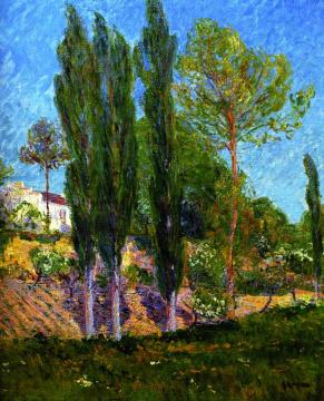 Poplars Artwork by Gustave Loiseau