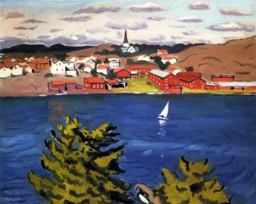 White Sail at Grimstadt, Norway Artwork by Albert Marquet