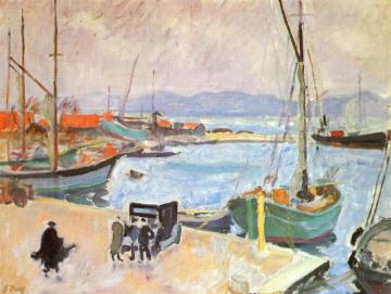 Saint-tropex With Boats Artwork by Jean Puy