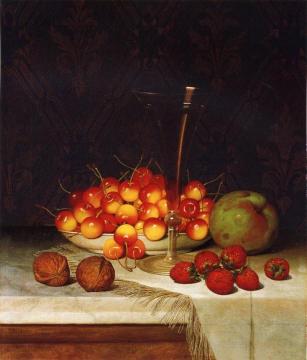 Fruit and Wine Artwork by William Mason Brown