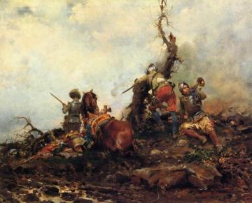 Sounding of the Horn Artwork by Cesare Auguste Detti