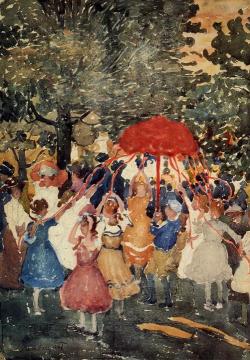 Maypole Artwork by Maurice Prendergast