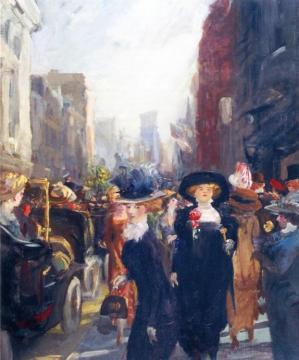 Fifth Avenue, New York Artwork by John Sloan